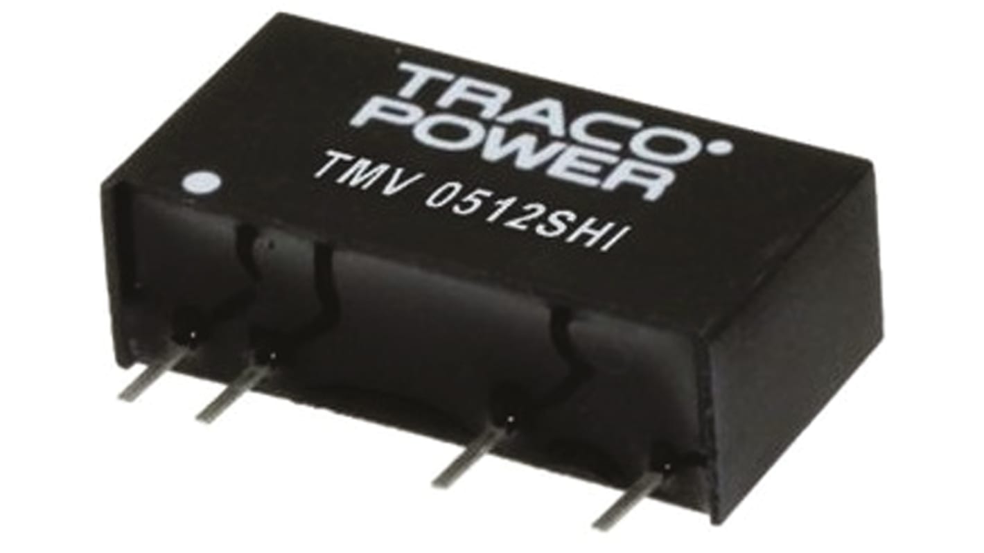 TRACOPOWER TMV HI DC/DC-Wandler 1W 24 V dc IN, ±9V dc OUT / ±56mA Durchsteckmontage 5.2kV dc isoliert
