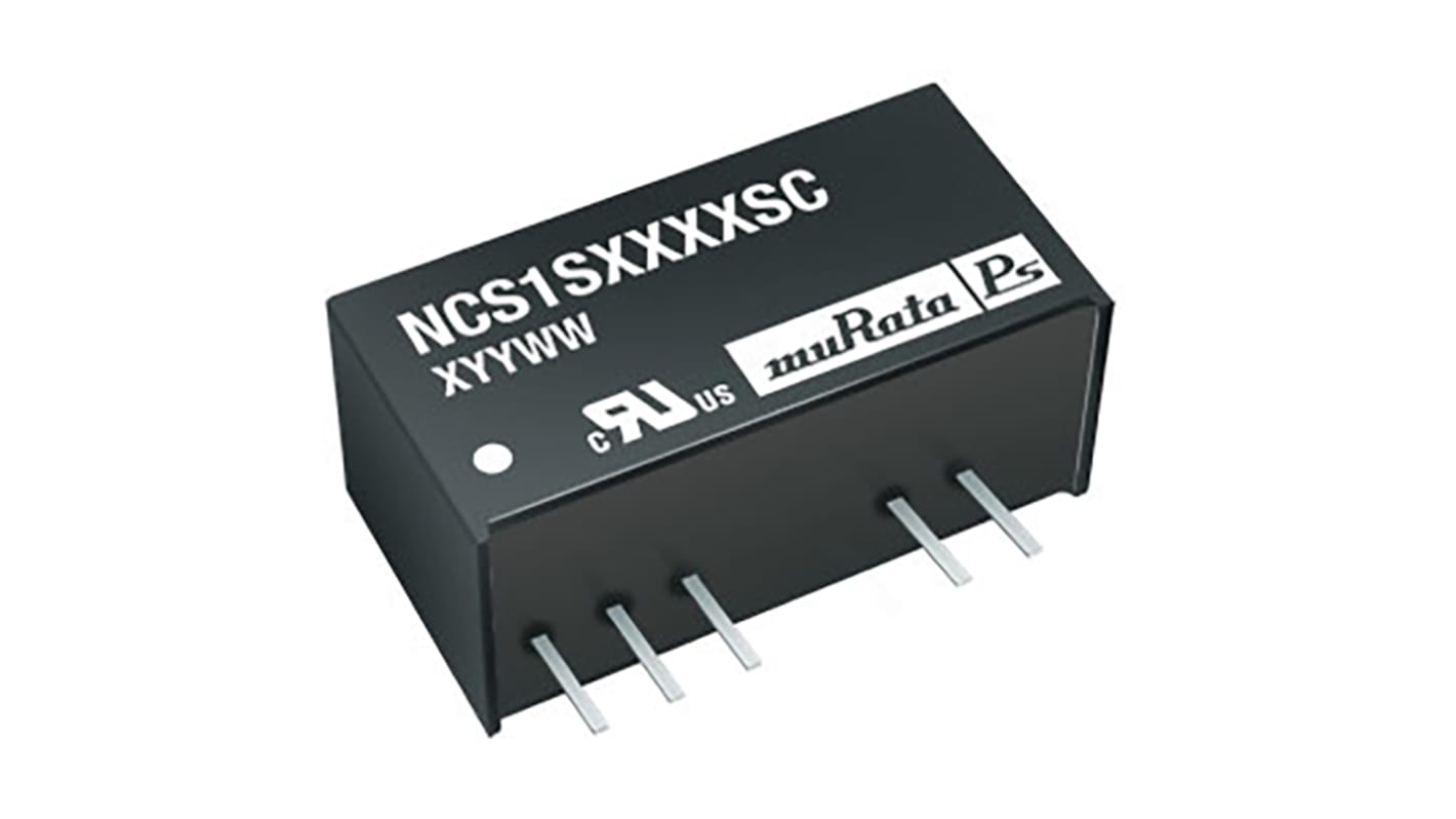 Murata NCS1 DC/DC-Wandler 1W 12 V dc IN, 5V dc OUT / 200mA Durchsteckmontage 1kV dc isoliert