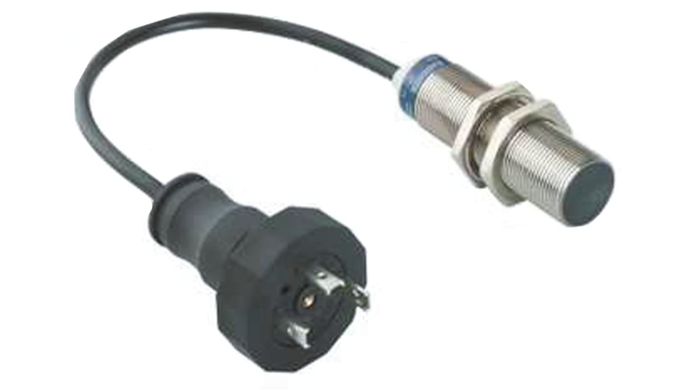 Sensor de proximidad Telemecanique Sensors, M18 x 1, alcance 8 mm, salida PNP, 12 → 48 V dc, IP68, IP69K, 1kHz