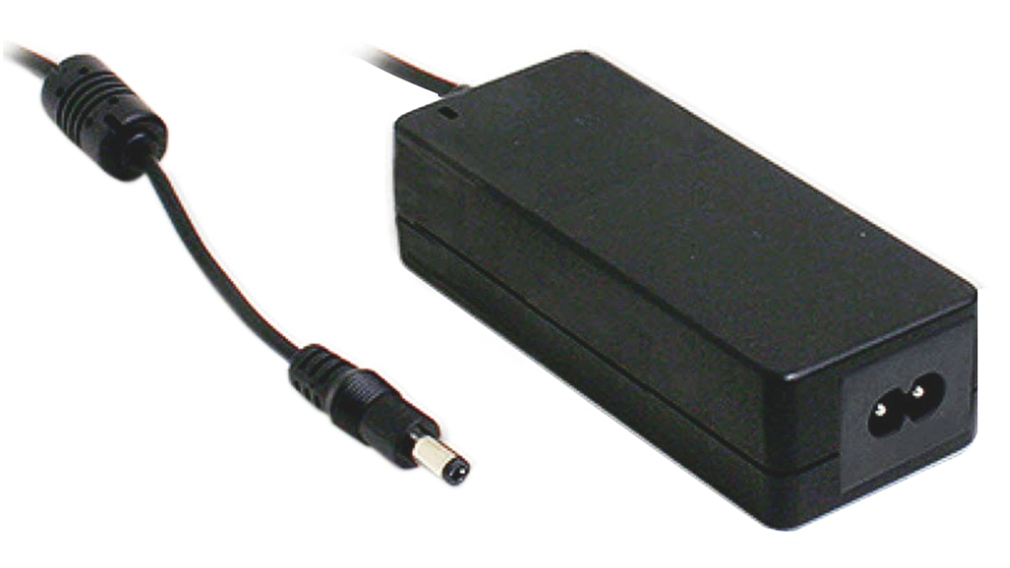 MEAN WELL Power Brick AC/DC Adapter 24V dc Output, 1.67A Output