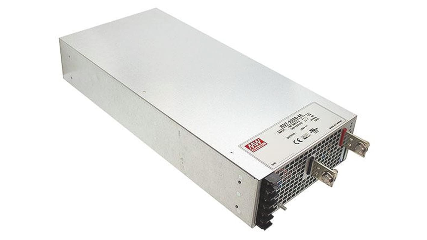 MEAN WELL Switching Power Supply, RST-5000-24, 24V dc, 200A, 4.8kW, 1 Output, 196 → 305 V ac, 340 → 530 V
