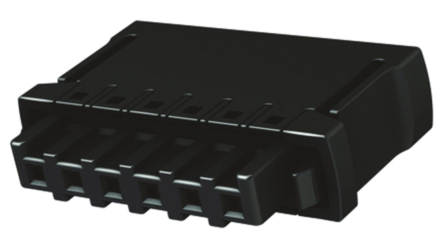 Borne enchufable para PCB Hembra HARTING de 6 vías, paso 2.54mm, 7.3A, de color Negro, montaje de cable, terminación