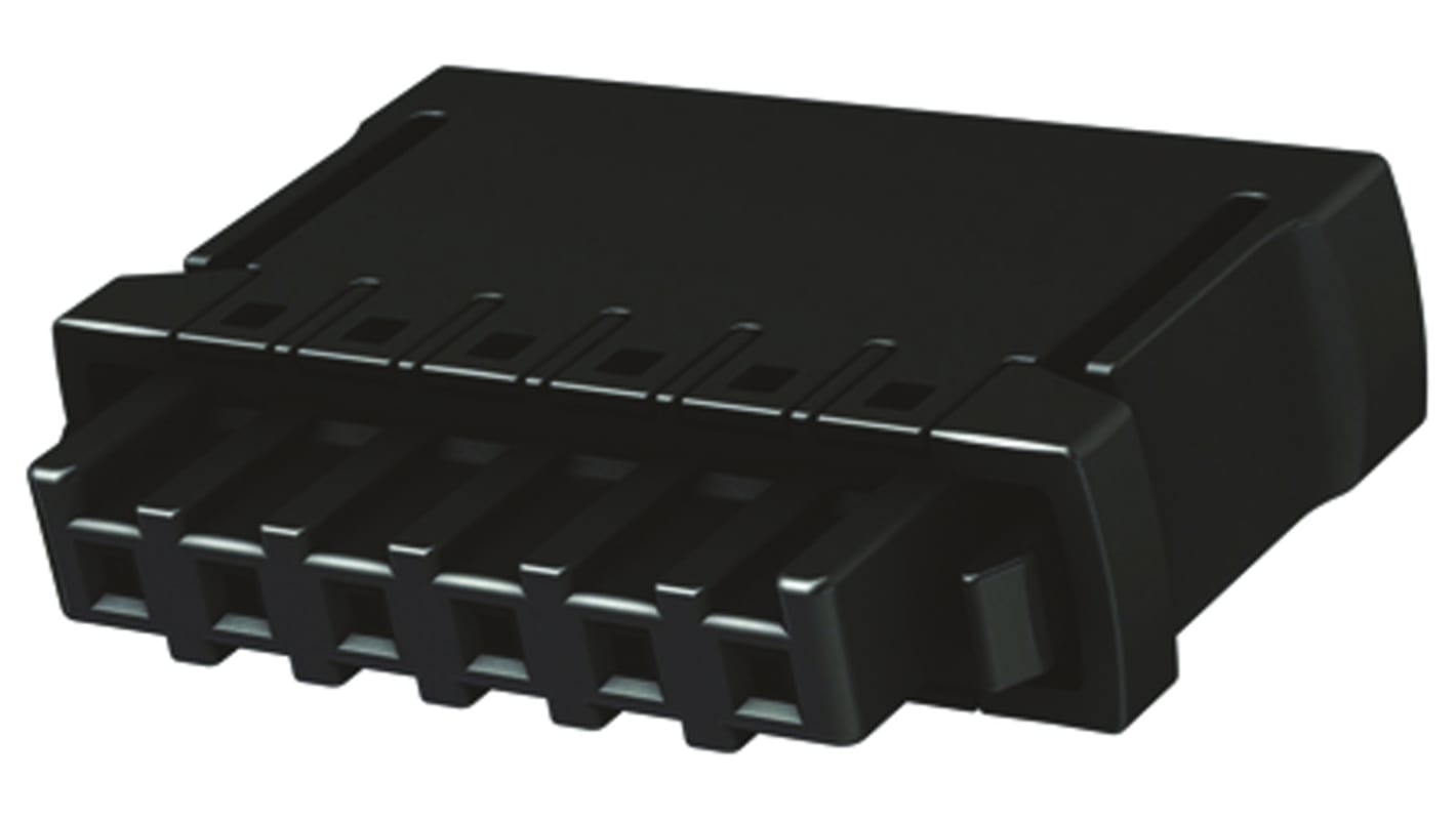 Borne enchufable para PCB Hembra Harting de 9 vías , paso 2.54mm, 7.3A, de color Negro, montaje de cable, terminación