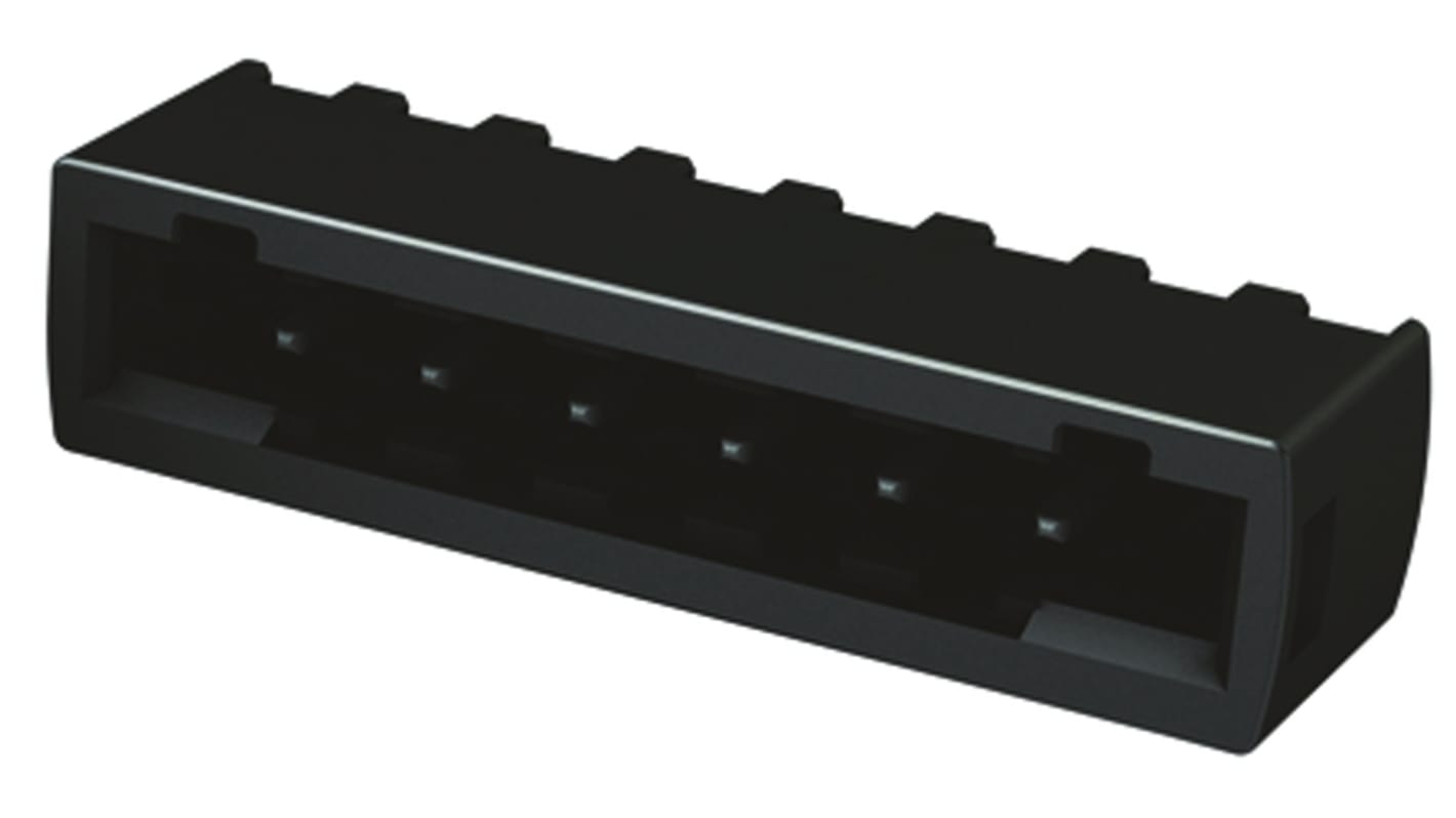 Conector macho para PCB HARTING serie Har-Flexicon de 8 vías, 1 fila, paso 2.54mm, terminación SMT, Montaje Superficial