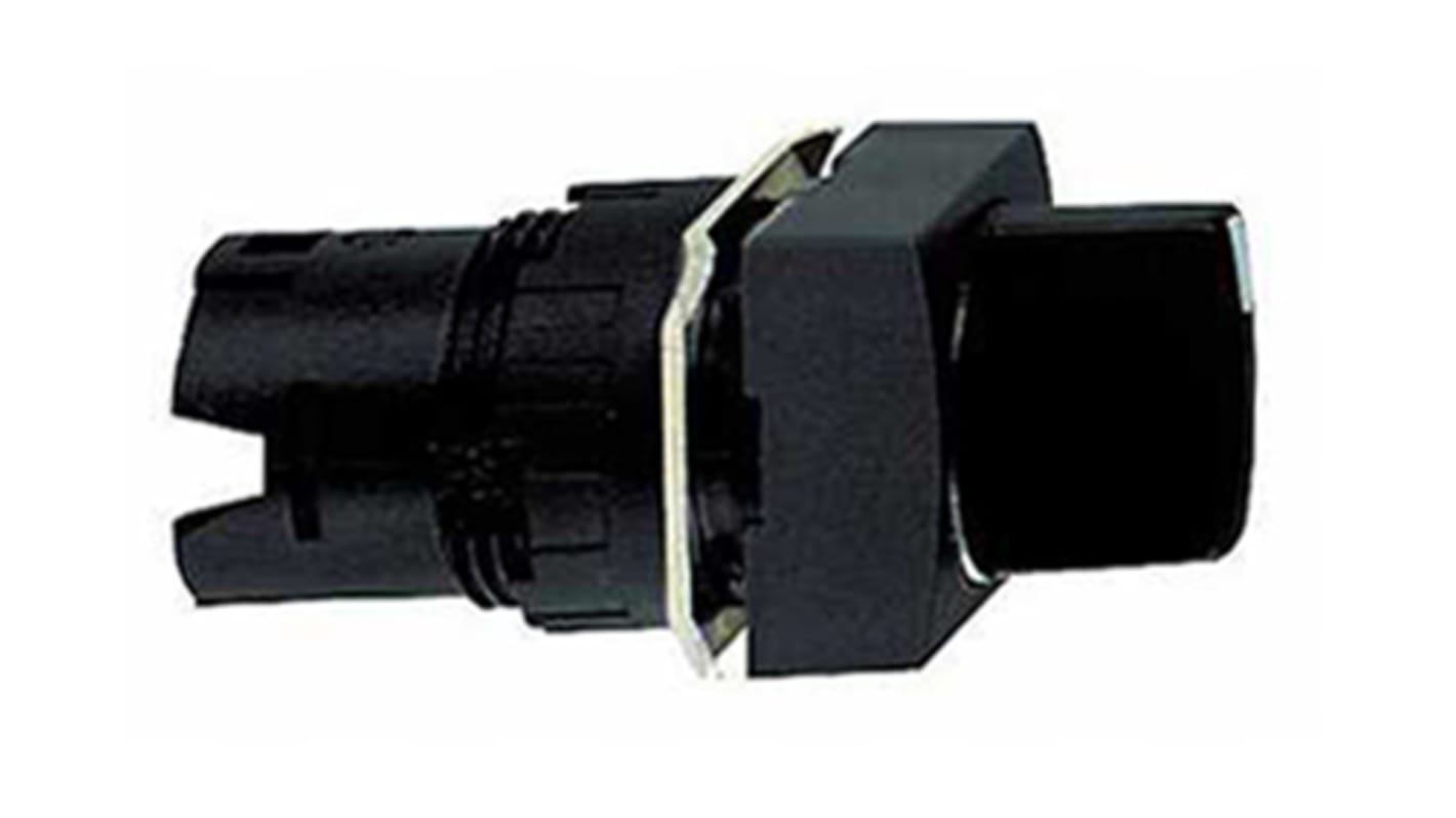 Schneider Electric Harmony XB6 Series 2 Position Selector Switch Head, Black Handle