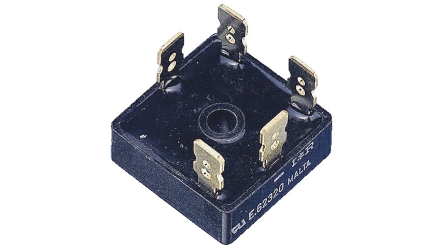 Vishay Bridge Rectifier, 25A, 200V, 3-phase, 5-Pin