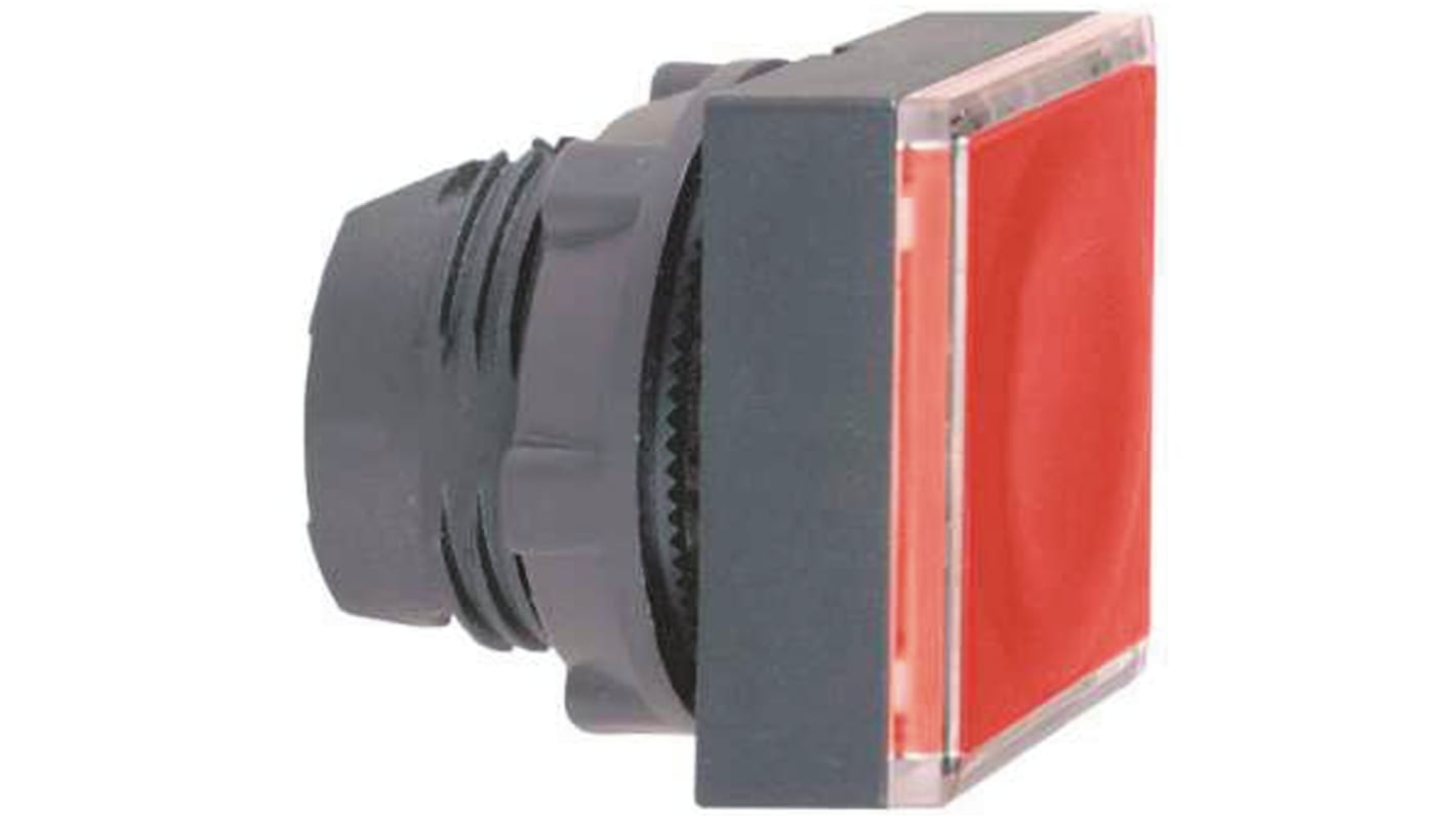 Cabezal de pulsador Schneider Electric serie Harmony XB5, Ø 22mm, de color Rojo, Momentáneo, IP66