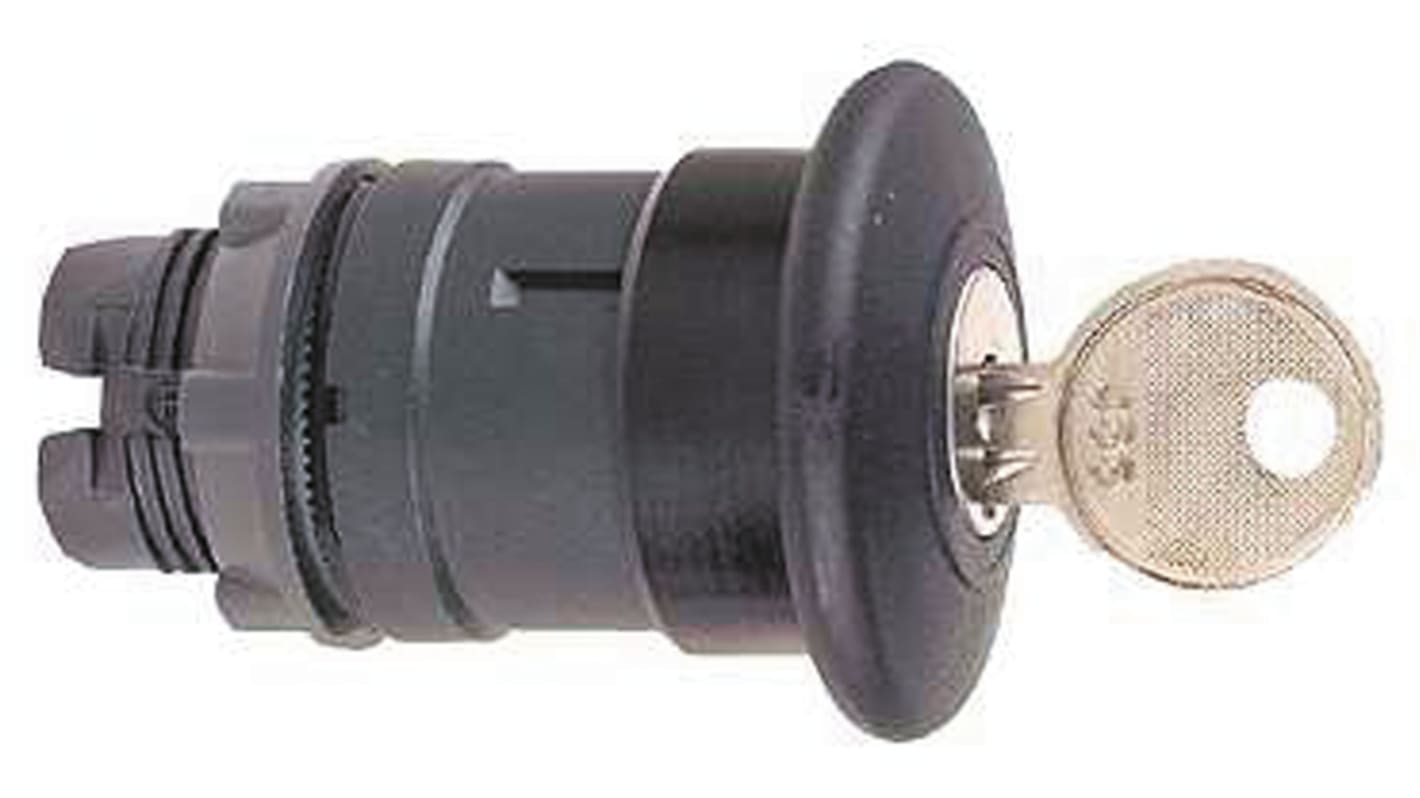 Schneider Electric Harmony XB5 Series Black Key Release Push Button Head, 22mm Cutout, IP66, IP67, IP69K