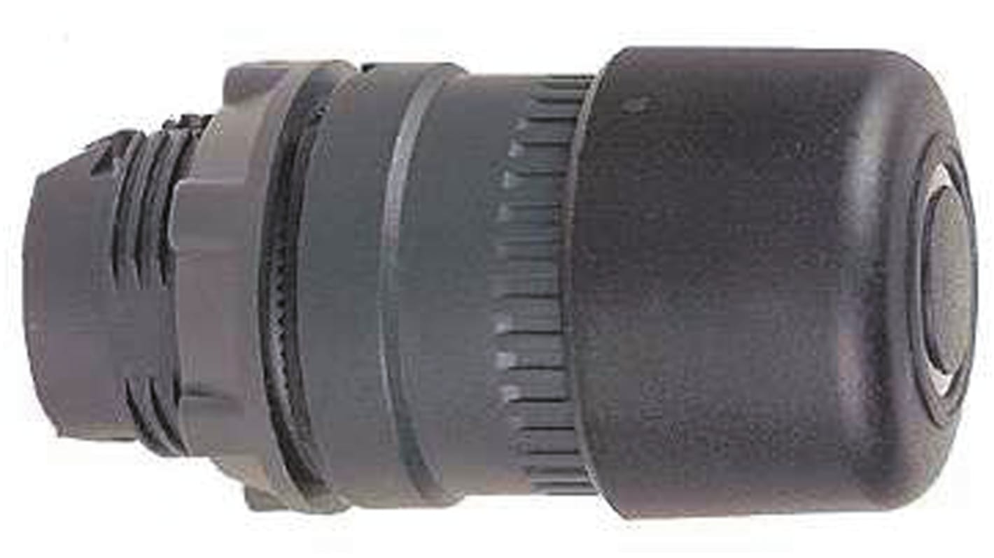 Cabezal de pulsador Schneider Electric serie Harmony XB5, Ø 22mm, de color Negro, Mantenido, IP66, IP67, IP69K