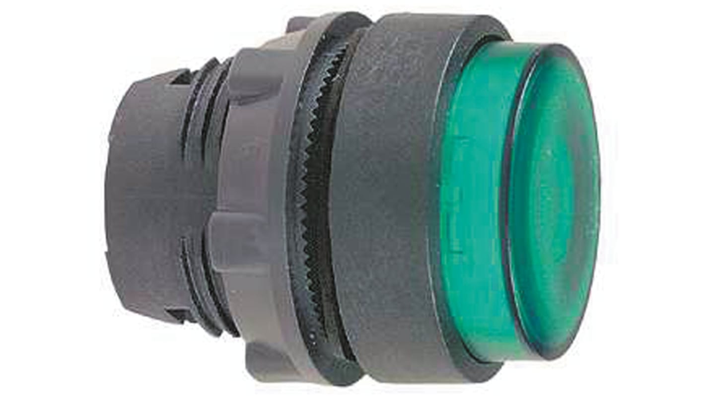 Schneider Electric Harmony XB5 Series Green Momentary Push Button Head, 22mm Cutout, IP66, IP69K