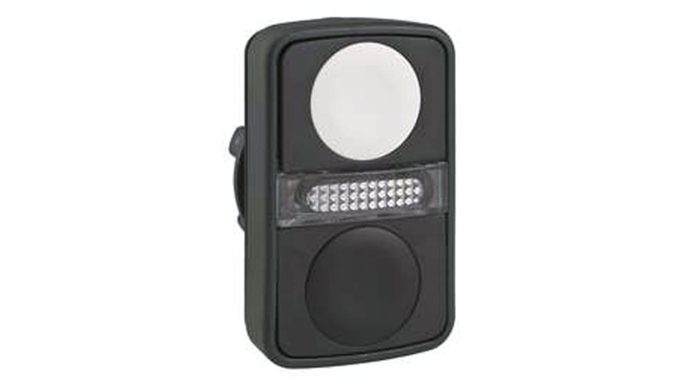 Schneider Electric Harmony XB5 Series Black, White Momentary Push Button Head, 22mm Cutout, IP66, IP67, IP69K