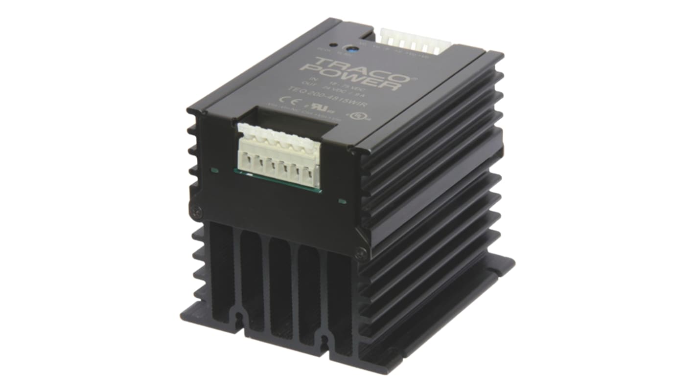 TRACOPOWER TEQ 100WIR Isolated DC-DC Converter, 12V dc/ 8.4A Output, 18 → 75 V dc Input, 100W, Chassis Mount,