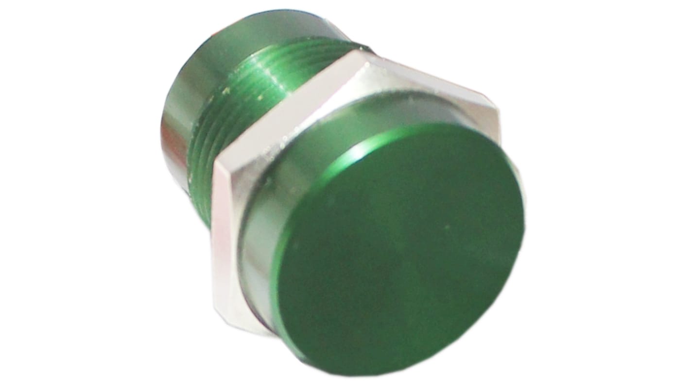 CAMDENBOSS Piezo Switch, Momentary, 1-pole on-off switch, IP68, Wire Lead, 200 mA @ 24 V, -40 → +125°C Green