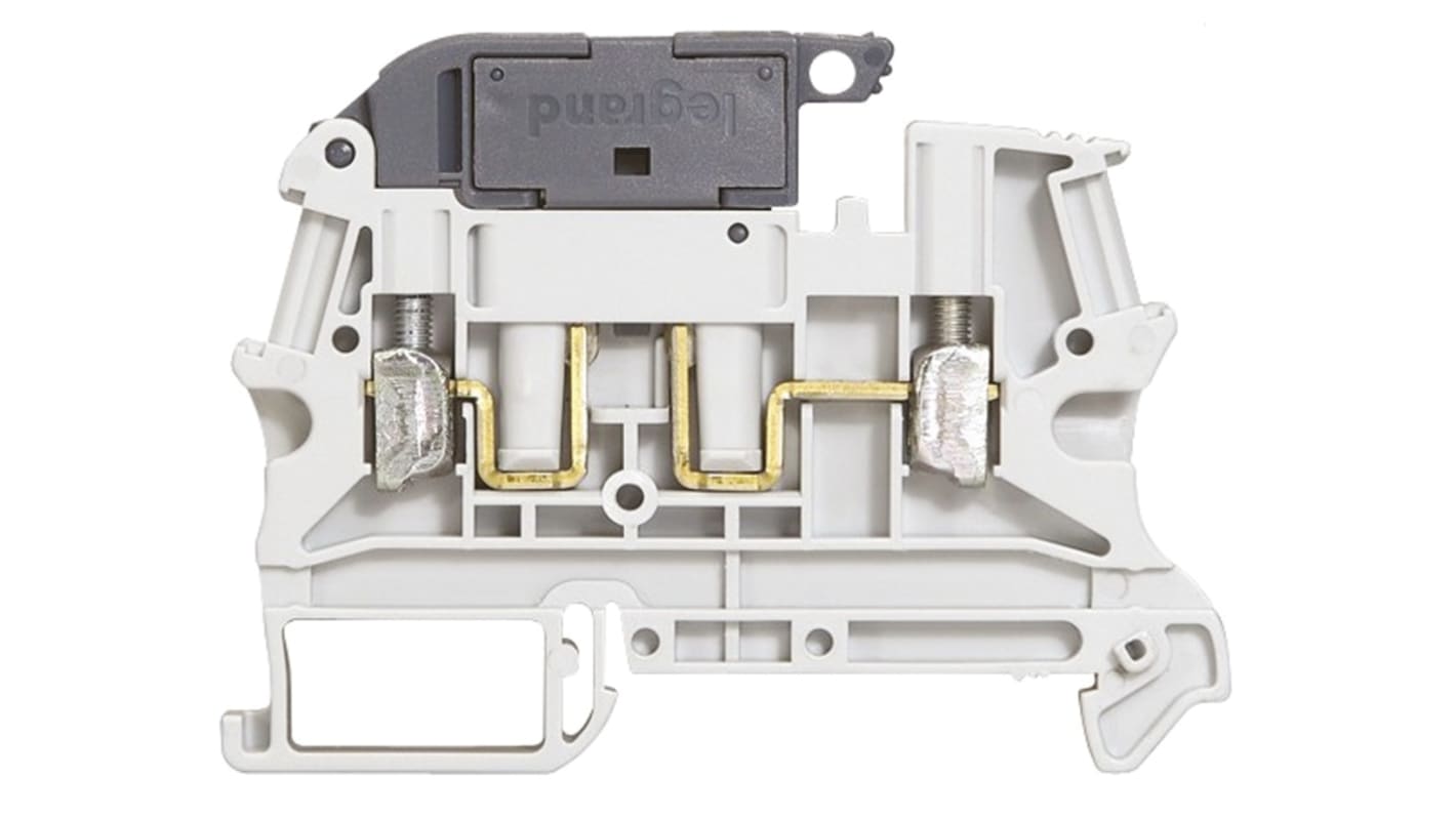 Legrand 371 Series Grey Disconnect Terminal Block, 2.5mm², Screw Termination