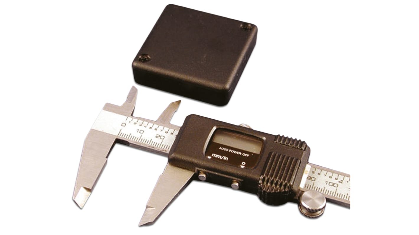 Contenitore Hammond in ABS 50 x 50 x 15mm, col. Nero, IP54