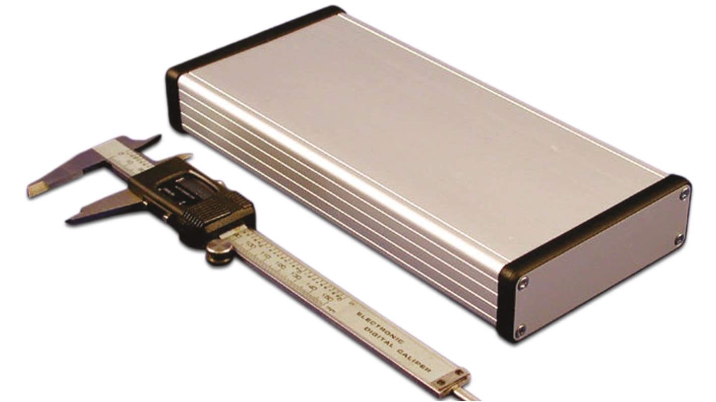 Caja Hammond de Aluminio Plateado, 220 x 103 x 30.5mm, IP54