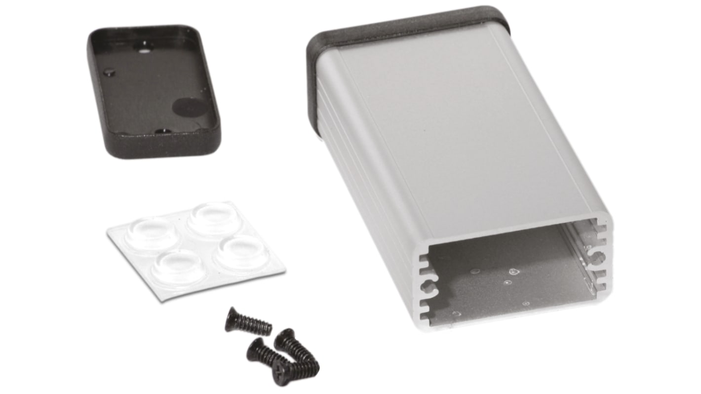 Caja Hammond de Aluminio Plateado, 80 x 45 x 25mm, IP54