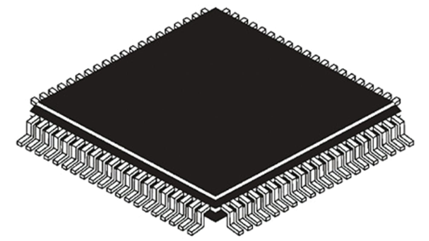 NXP MK40DX256VLK7, 32bit ARM Cortex M4 Microcontroller, Kinetis K4x, 72MHz, 288 kB Flash, 80-Pin LQFP