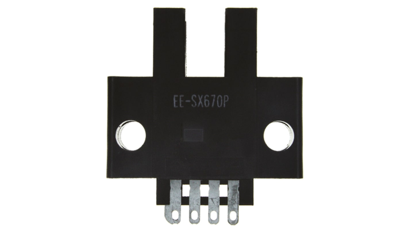 Fotocélula de horquilla Omron, Sistema Barrera de Luz, alcance 5 mm, salida PNP, Conector de 4 pines, IP50