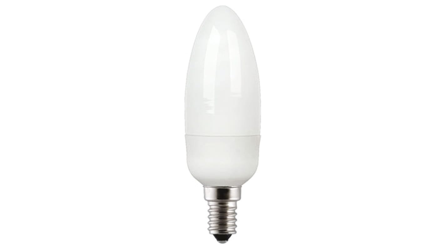 GE Kerze Energiesparlampe, 9 W L. 113 mm, Sockel E14 2700K Ø 37mm