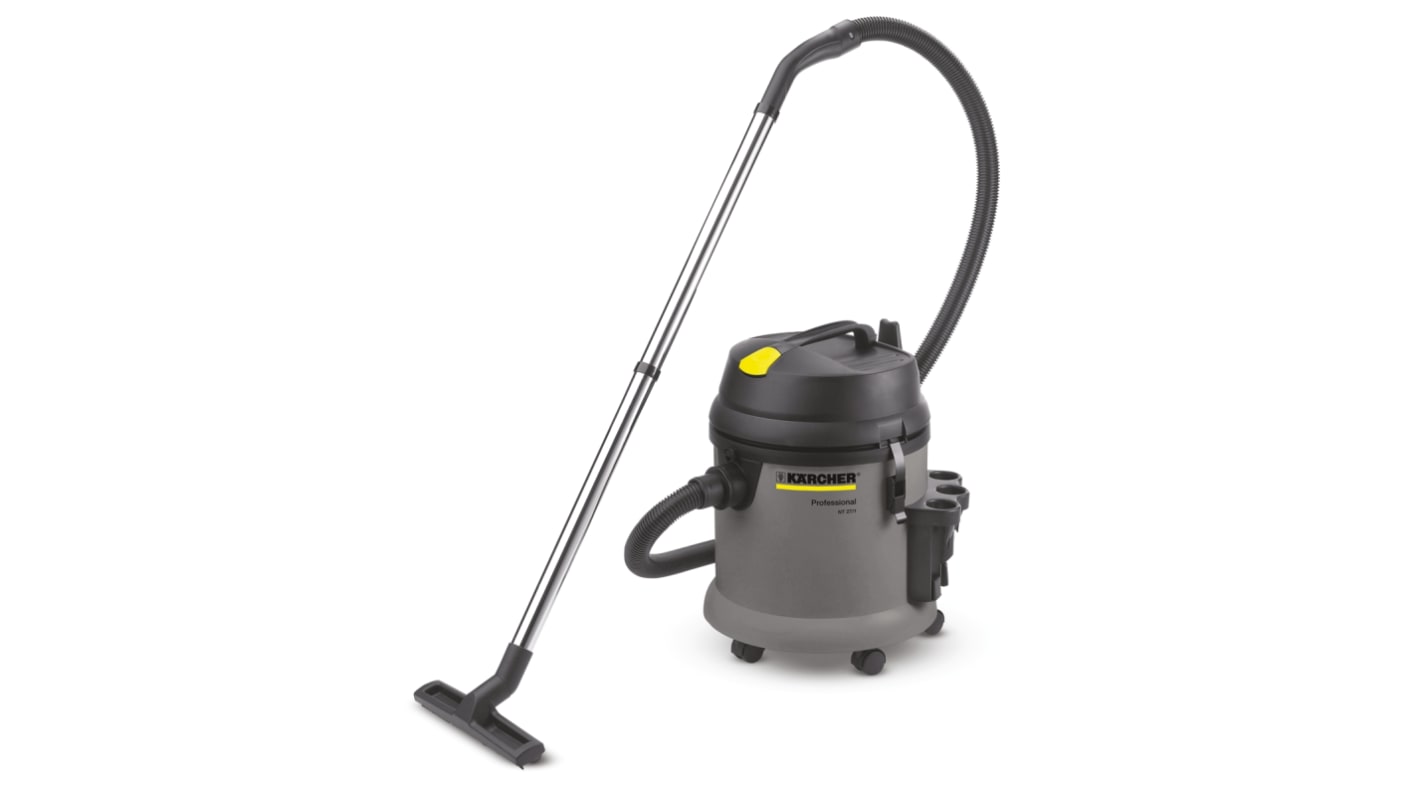 Karcher NT 27/1 Cylinder Wet and Dry Vacuum Cleaner for Wet/Dry Areas, 7.5m Cable, 220 → 240V ac, UK Plug