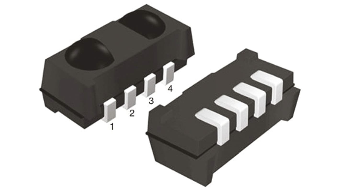 Vishay IR-Detektor 2,5 → 5,5 V 4- Pins, 940nm 38kHz Fotodetektor, Vorverstärker, max. Bereich 40m ±50° 5mA