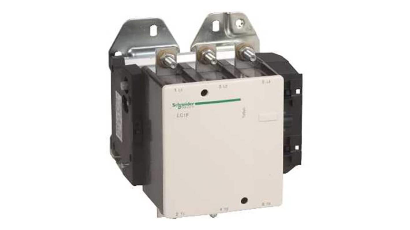 Schneider Electric LC1F Series Contactor, 220 V ac Coil, 3-Pole, 500 A, 250 kW, 5NO, 600 V ac