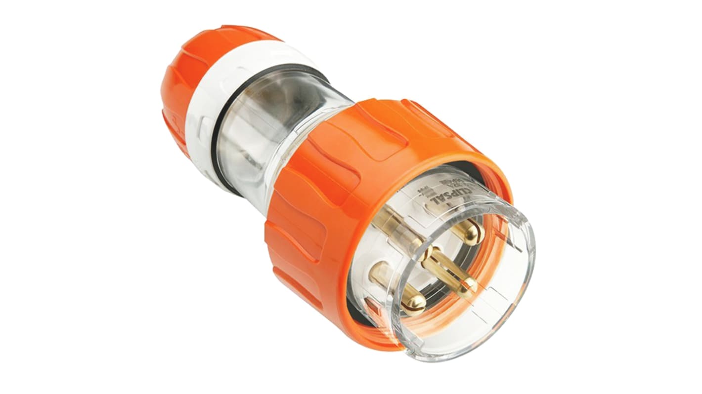 56P420EO Clipsal Electrical, Quick Connect IP66 Orange Cable Mount Industrial Power Plug