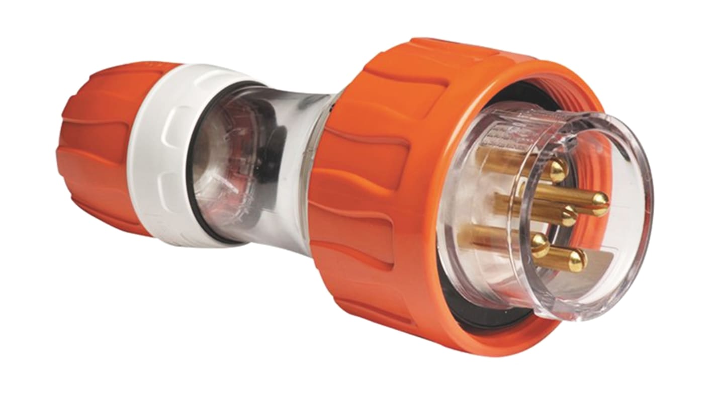 56P510EO Clipsal Electrical, Quick Connect IP66 Orange Cable Mount Industrial Power Plug