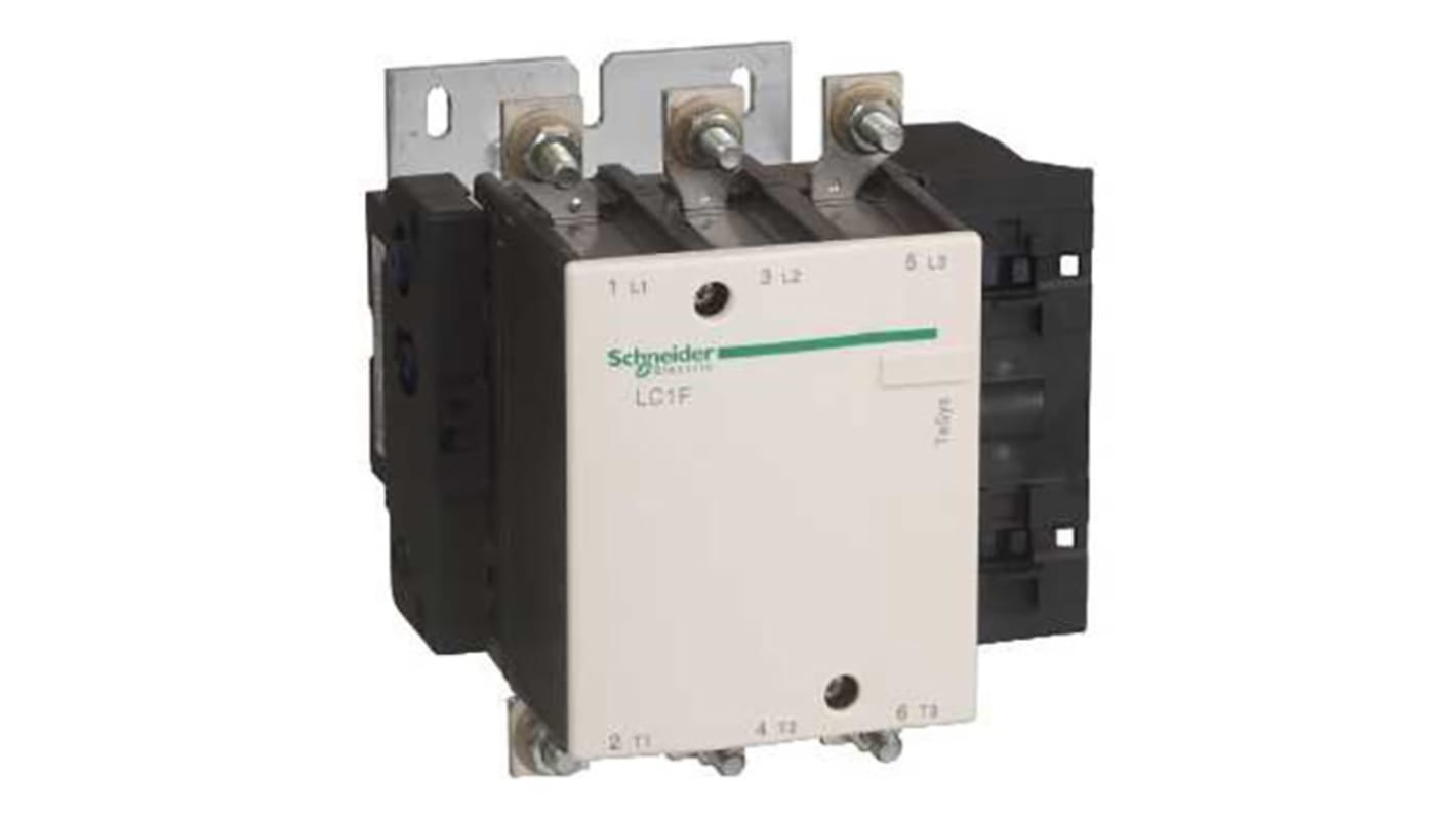 Contattore Schneider Electric, serie LC1D, 3 poli, 5NO, 265 A, 140 kW, bobina 230 V ca