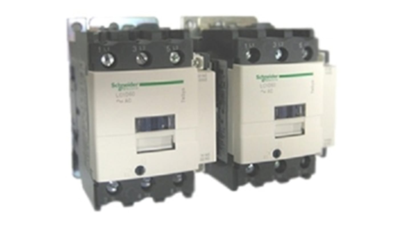 Contattore Reversibile Schneider Electric, serie LC2D, 3 poli, 1 NO + 1 NC, 65 A, 30 kW, bobina 230 V c.a.