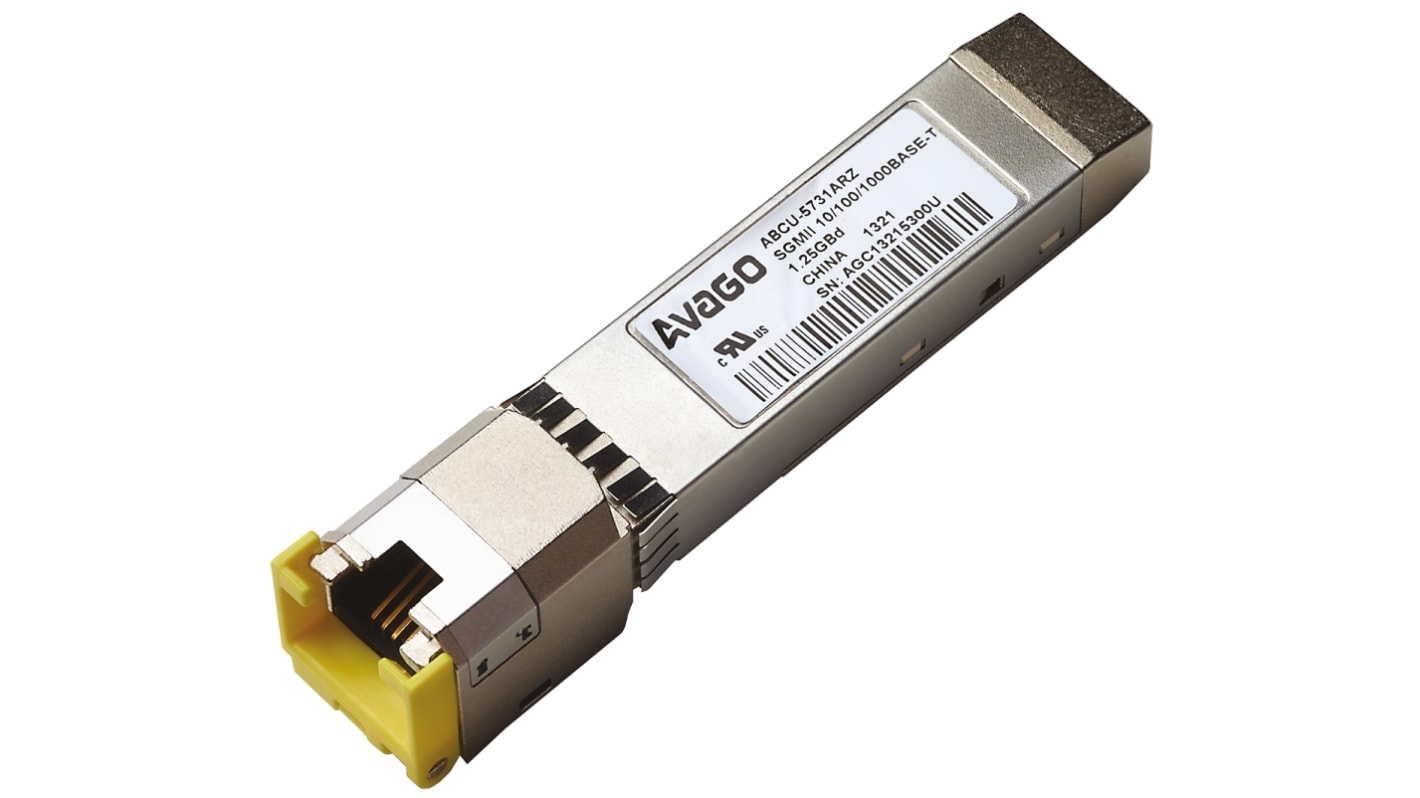 FIT-Foxconn ABCU-5730ARZ Fibre Optic Transceiver, RJ45 Connector, 1.25 Gbit/s 20-Pin