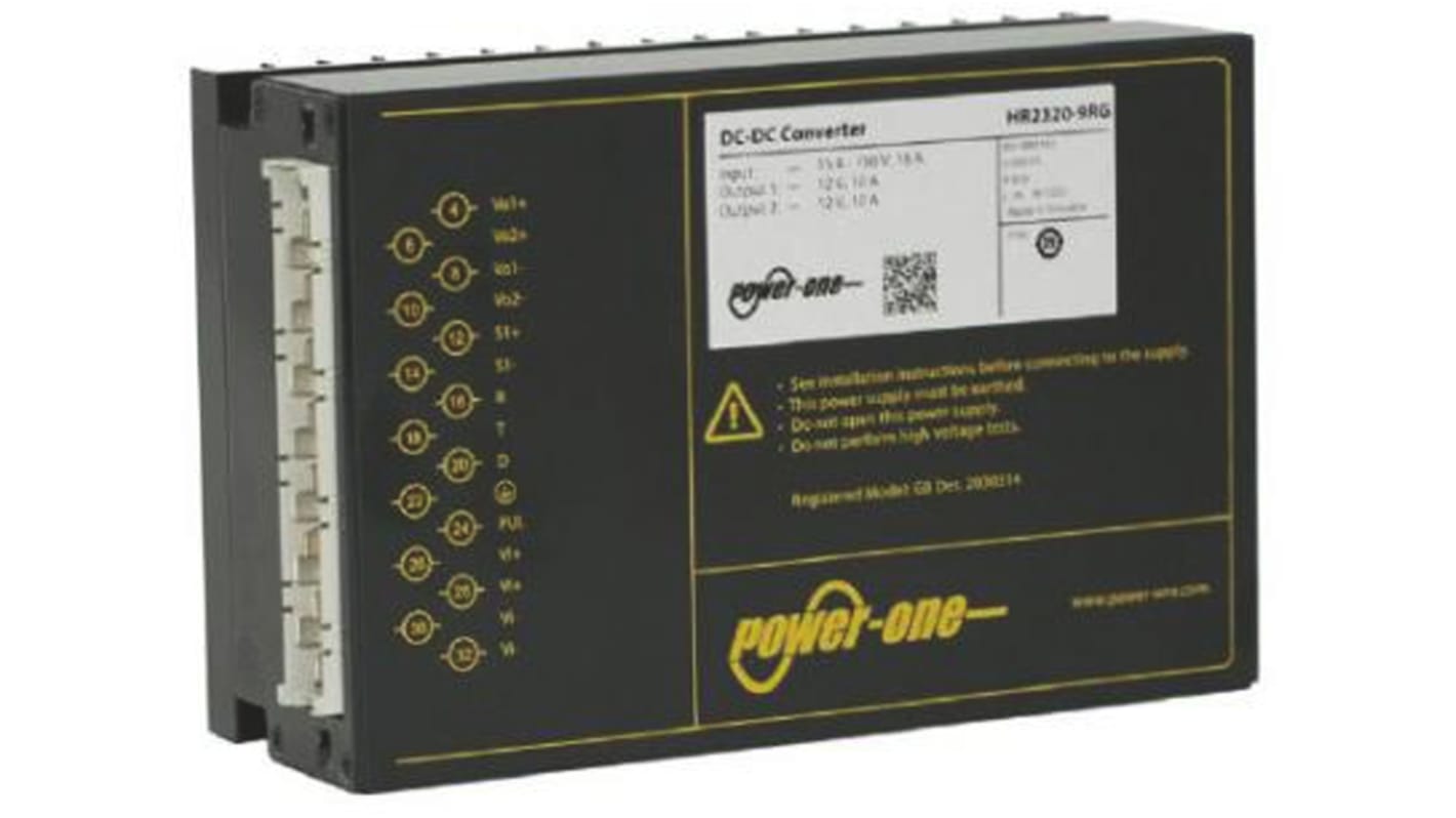 BEL POWER SOLUTIONS INC HR, Vout: 12V dc 144W, Vin: 16,8 → 150 V DC DC-DC-konverter Jernbanegodkendt