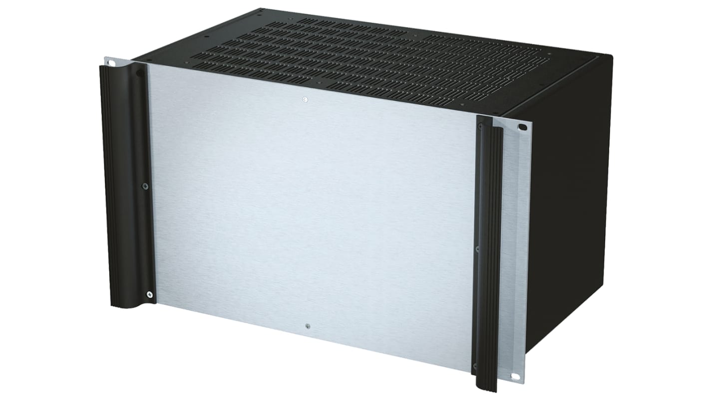 Caja de montaje en rack de 19" 6U METCASE serie Combimet, de Aluminio, ventilada, 262.6 x 482.6 x 265mm