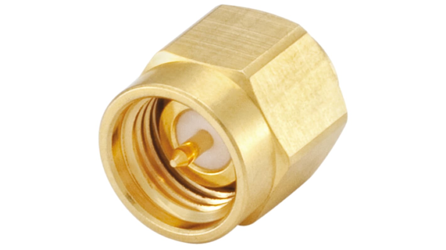 Rosenberger SMA Series, Plug Cable Mount SMA Connector, 50Ω, Crimp Termination, Straight Body