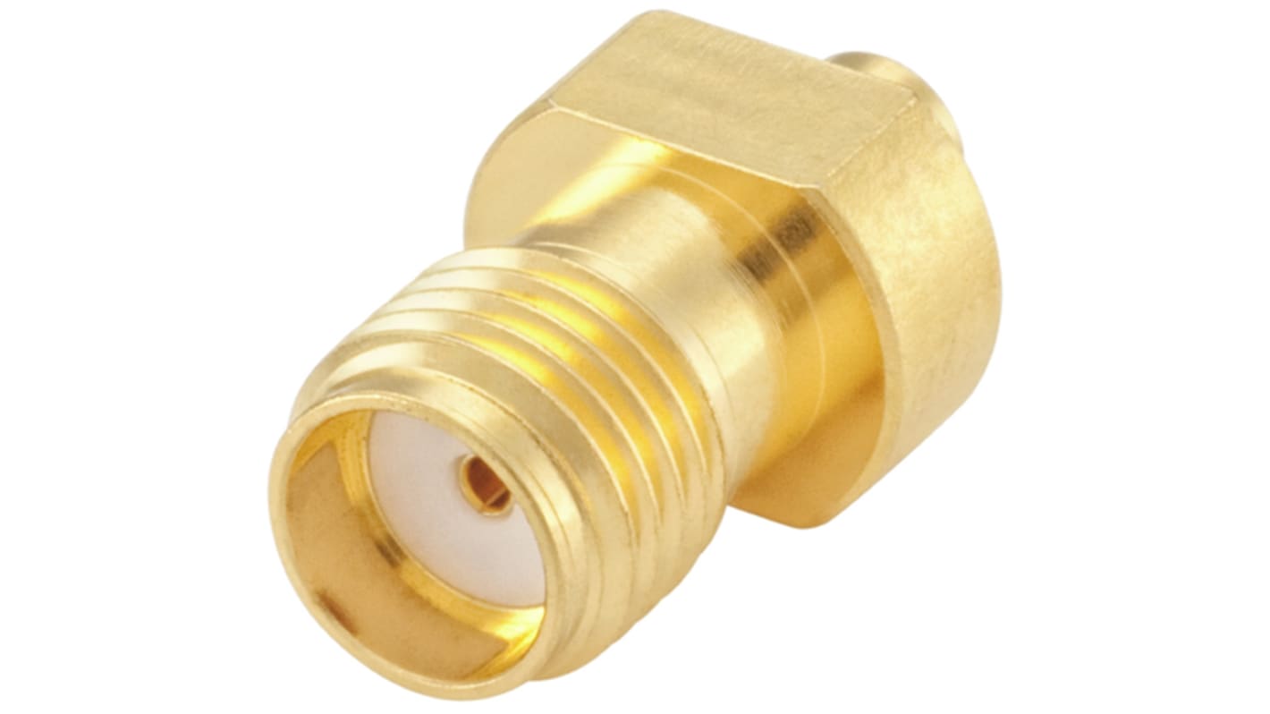 Rosenberger SMA Series, jack Cable Mount SMA Connector, 50Ω, Crimp Termination, Straight Body