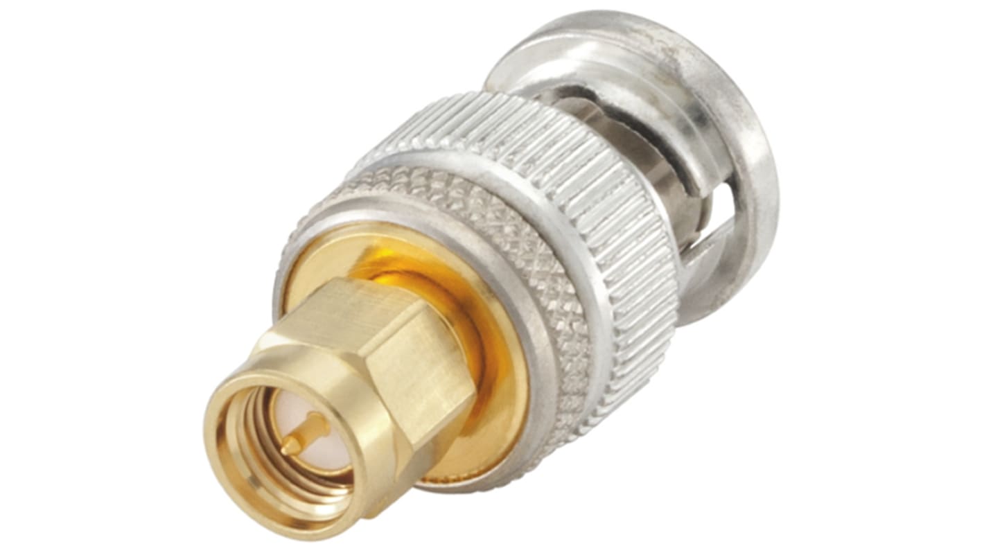 Rosenberger 50Ω RF adapter, Lige, A: SMA Han til B: BNC Han, 18GHz Normal