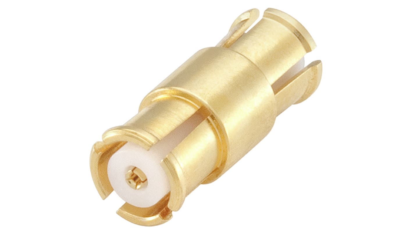 Adaptador de RF Rosenberger 19K106-K00L5 50Ω, Hembra Recto Redonda a Hembra Redonda, 40GHz Normal