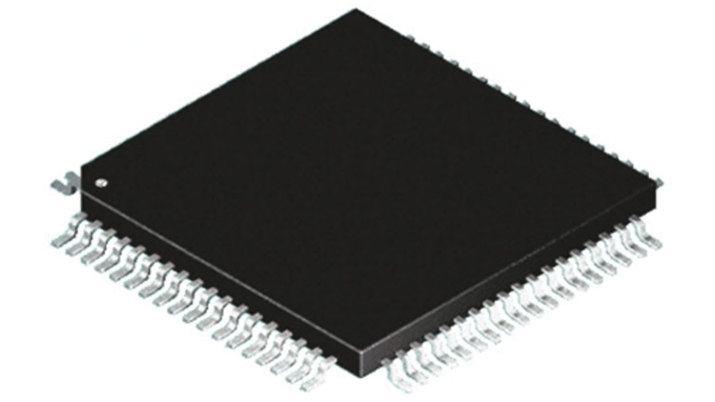 Microchip DSPIC30F6010A-30I/PF, 16bit PIC Microcontroller, dsPIC30F, 25MHz, 144 kB Flash, 80-Pin TQFP