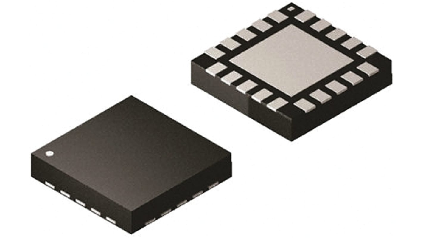 Microchip MCP4331T-503E/ML digitális potenciométer, 60kΩ 129-pozíciós, Lineáris 4-potméterrel SPI, 20-tüskés QFN