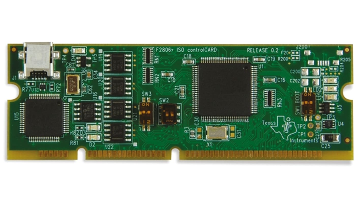 Texas Instruments C2000 Evaluierungsplatine, controlCARD Motorsteuerung