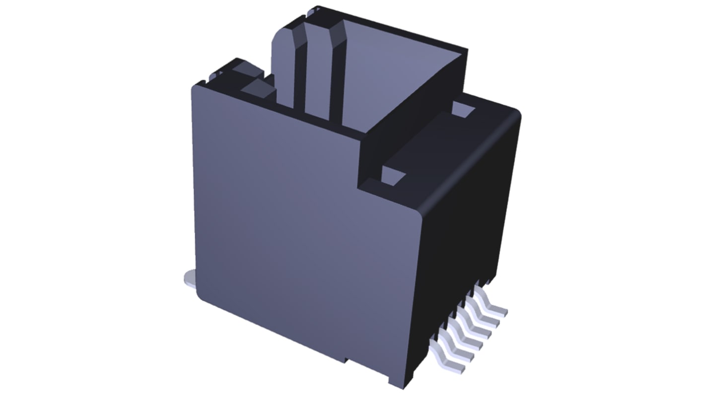Conector RJ11 Cat3 Hembra Molex serie Modular Plugs - Jacks, de 6P6C vías