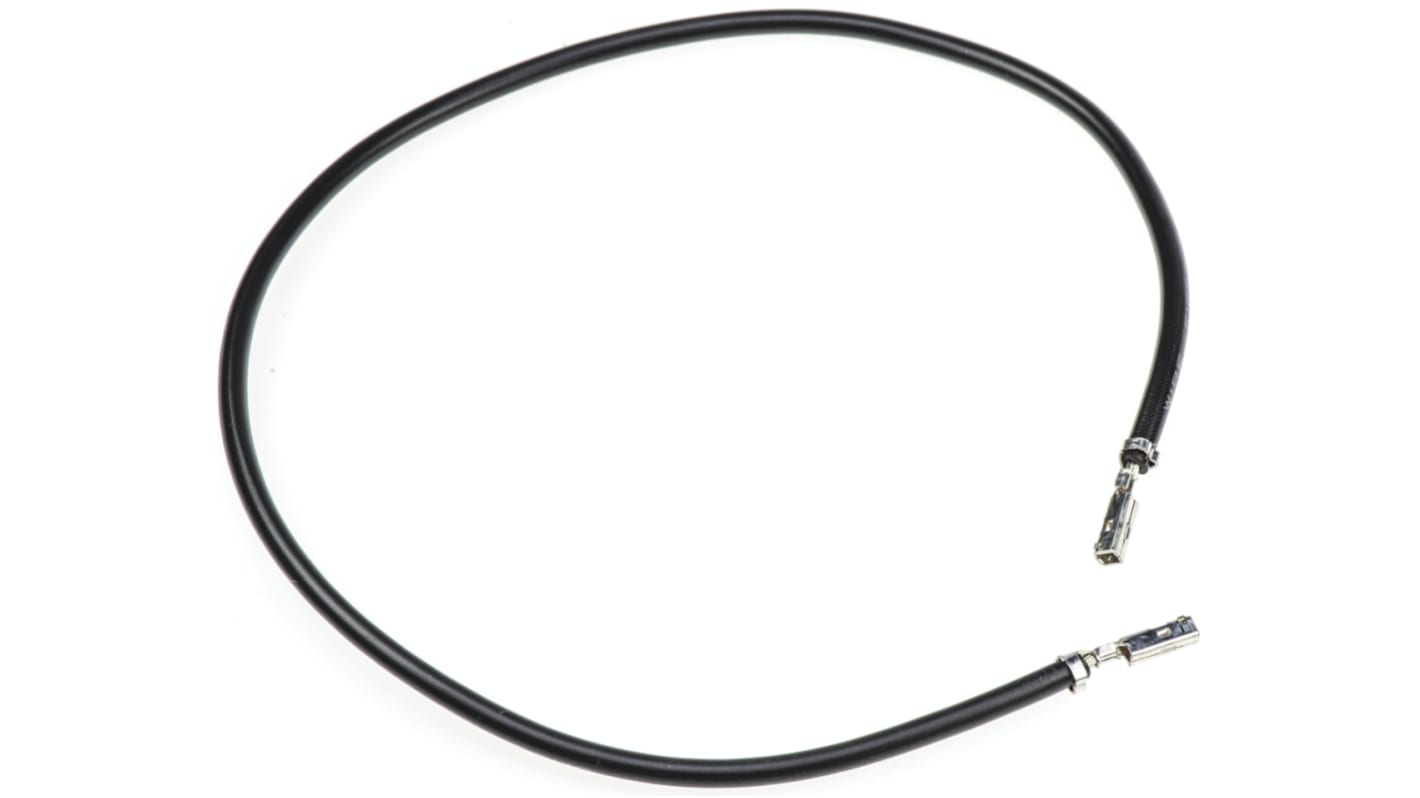 JST Crimped Wire, 300mm, 1.5mm², Black