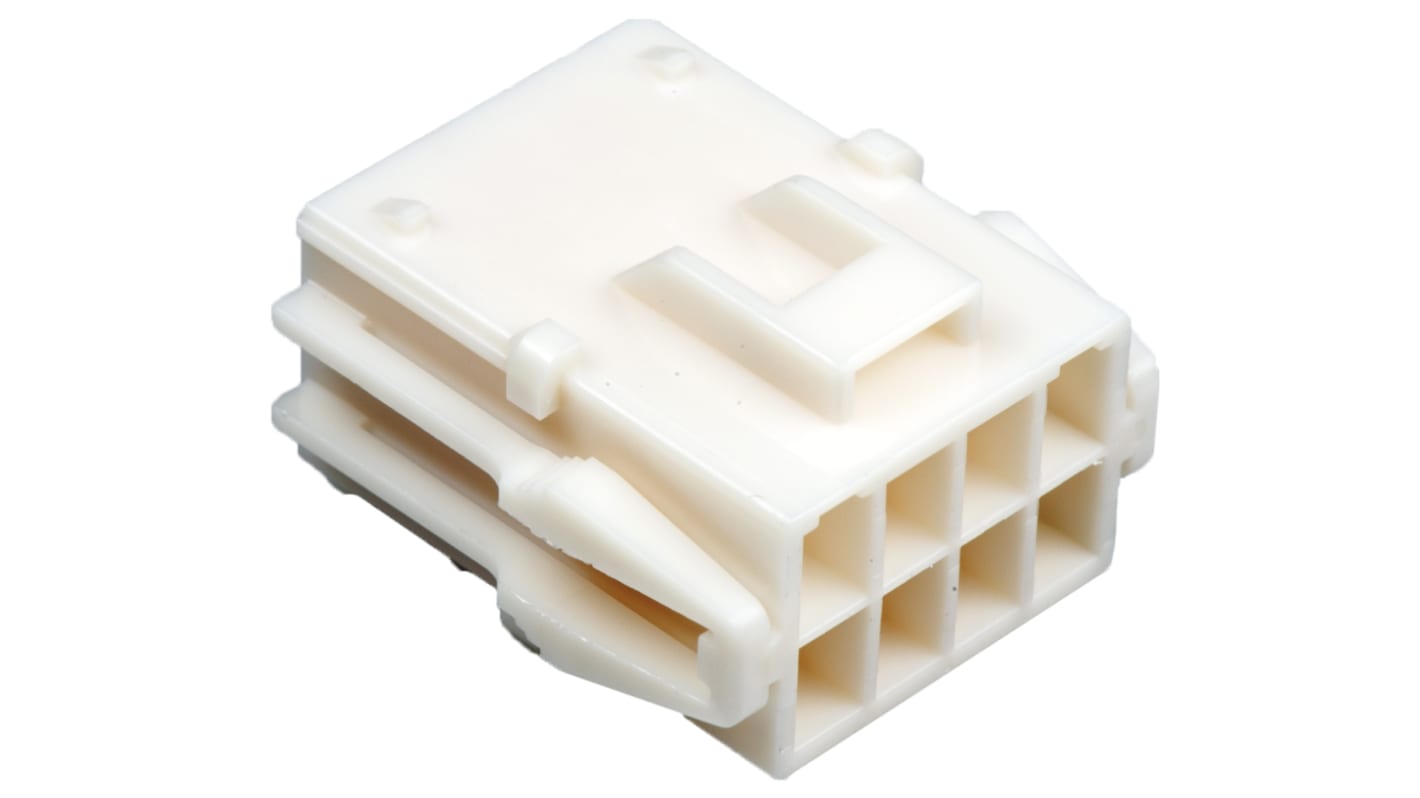 JST, HLR Female Connector Housing, 3.96mm Pitch, 8 Way, 2 Row