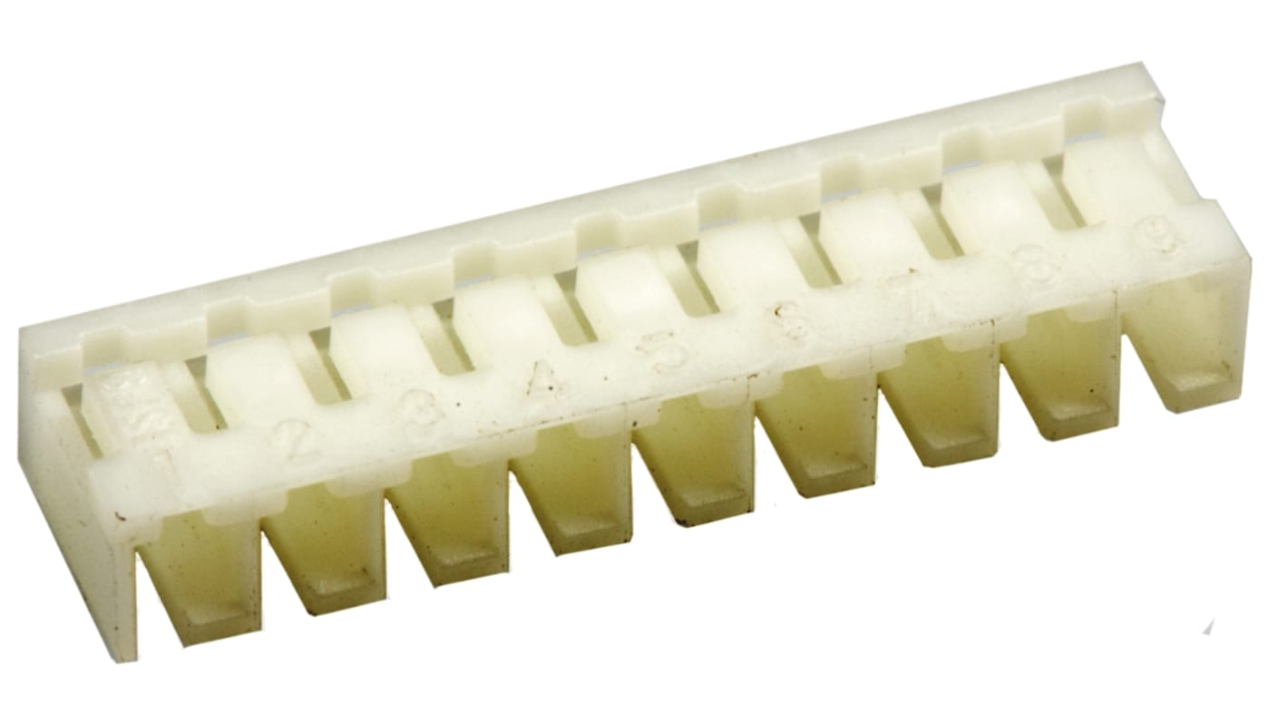 JST, SJN Male Connector Housing, 2mm Pitch, 9 Way, 1 Row Side Entry