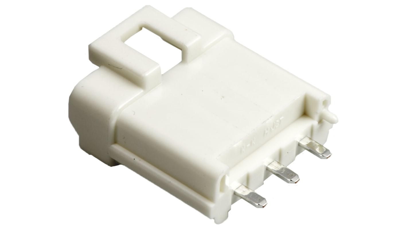 JST WPJ Series Straight Through Hole PCB Header, 3 Contact(s), 5.0mm Pitch, 1 Row(s), Shrouded