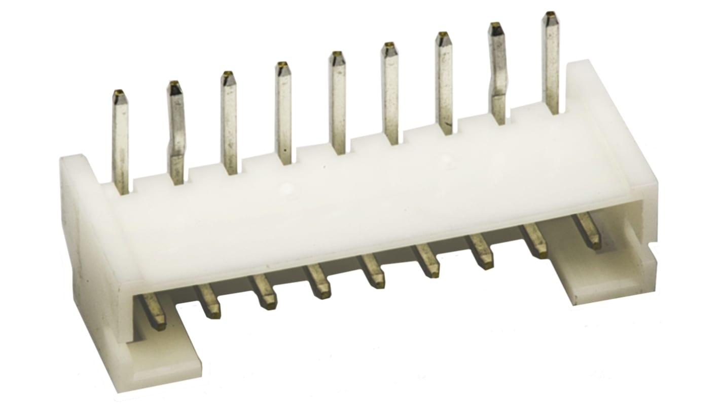 JST PH Series Right Angle Through Hole PCB Header, 9 Contact(s), 2.0mm Pitch, 1 Row(s), Shrouded