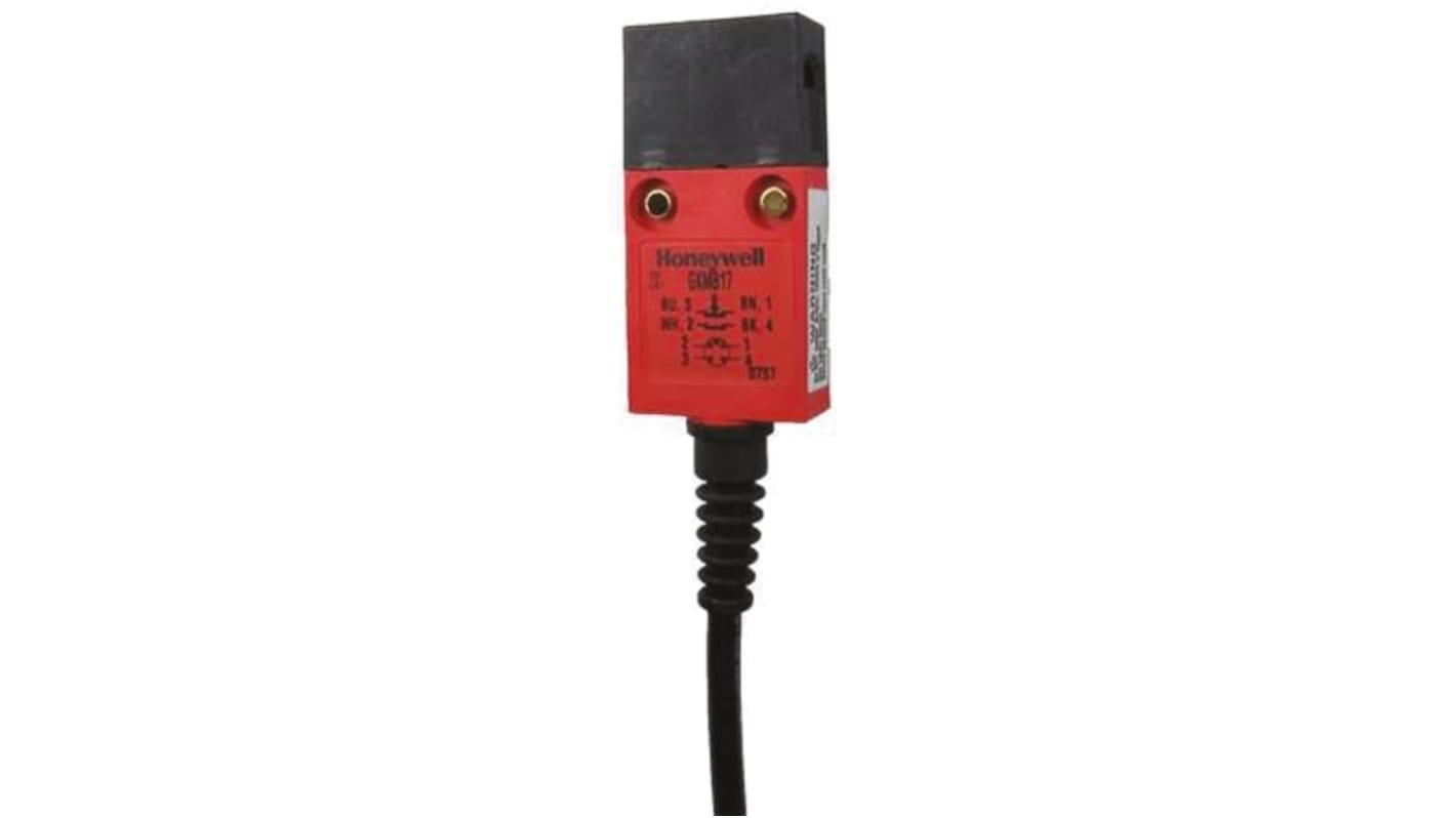 Interruptor de Bloqueo de Seguridad Honeywell GKMB33, Cable, 2, 1 NC / 1 NA, 10 A, 240V, 250V, Sí, Fibra de vidrio,