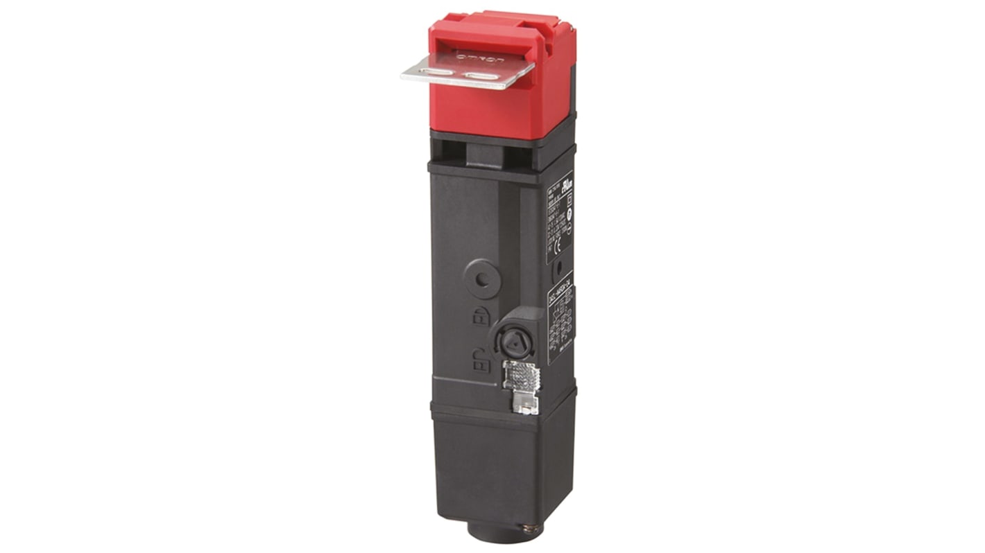 Interruptor de bloqueo por solenoide Omron D4SL-N, 24V dc, cont. aux. 3NC, Alimentar para desbloquear, IP67