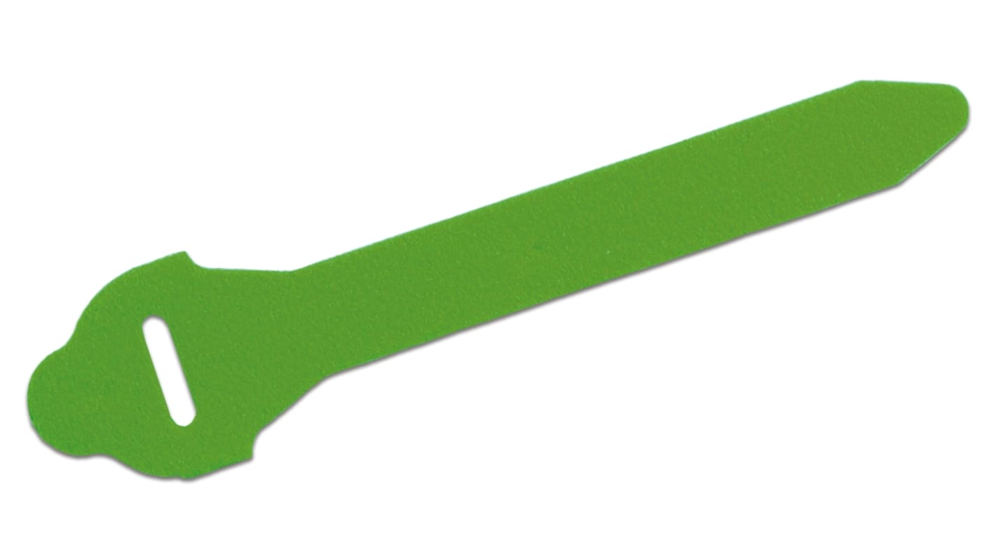 Legrand Cable Tie, Hook and Loop, 150mm x 16 mm, Green, Pk-10